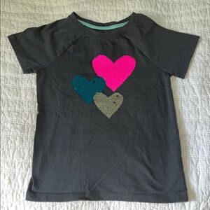 Cat & Jack girls’ hearts sequin t-shirt